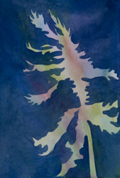Watercolor painting Surreal Tree No.5