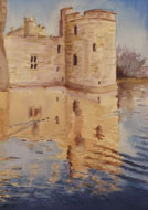 Watercolour Bodium Castle, Endland