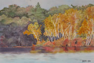 watercolor Autumn Gold