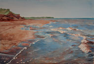 watercolor Morning Beach